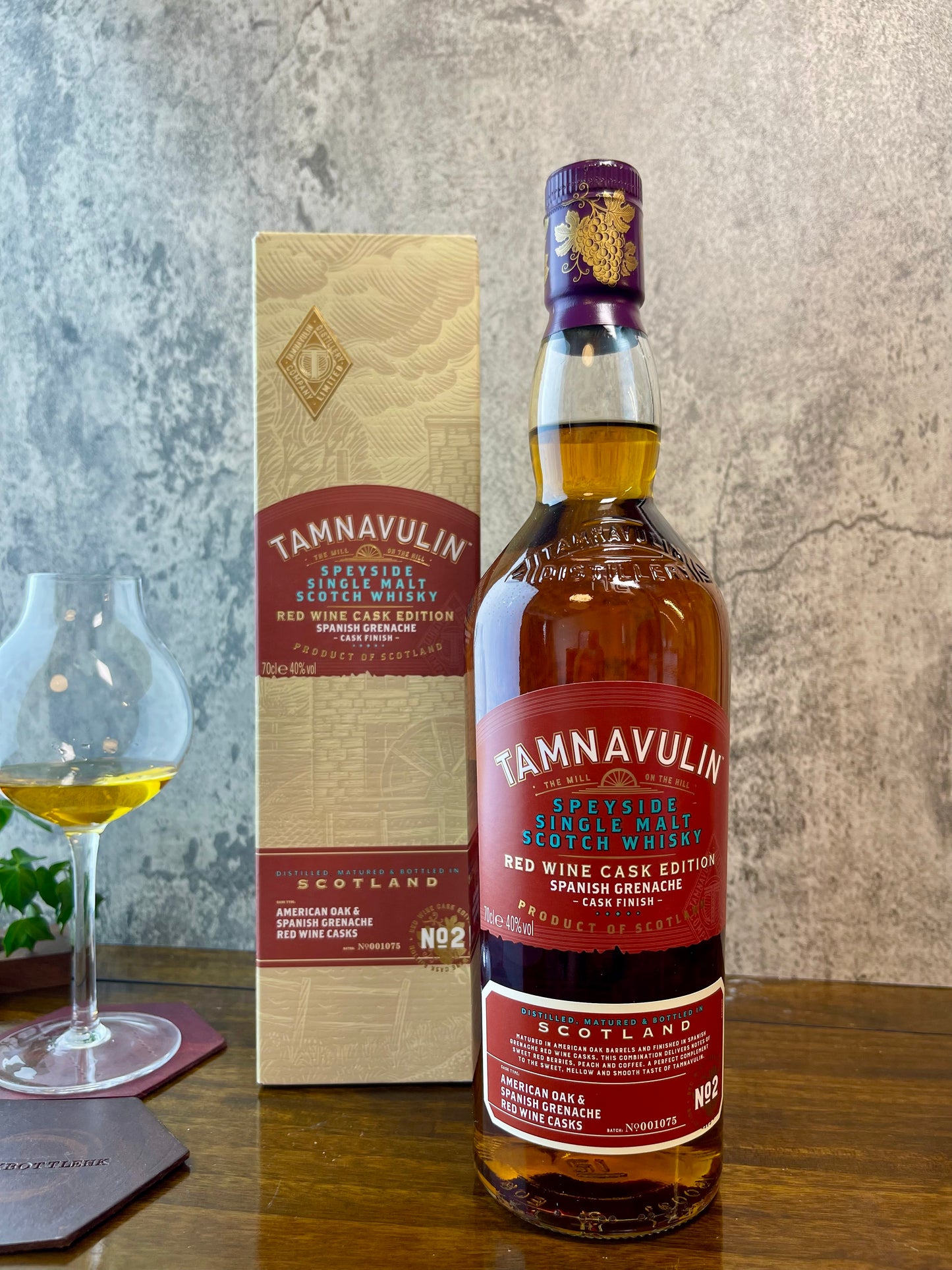 Tamnavulin Red Wine Cask Edition Spanish Grenache Cask Finish Single Malt Whisky 限量玩桶系列(西班牙格納希紅酒桶) 單一麥芽威士忌 700ml