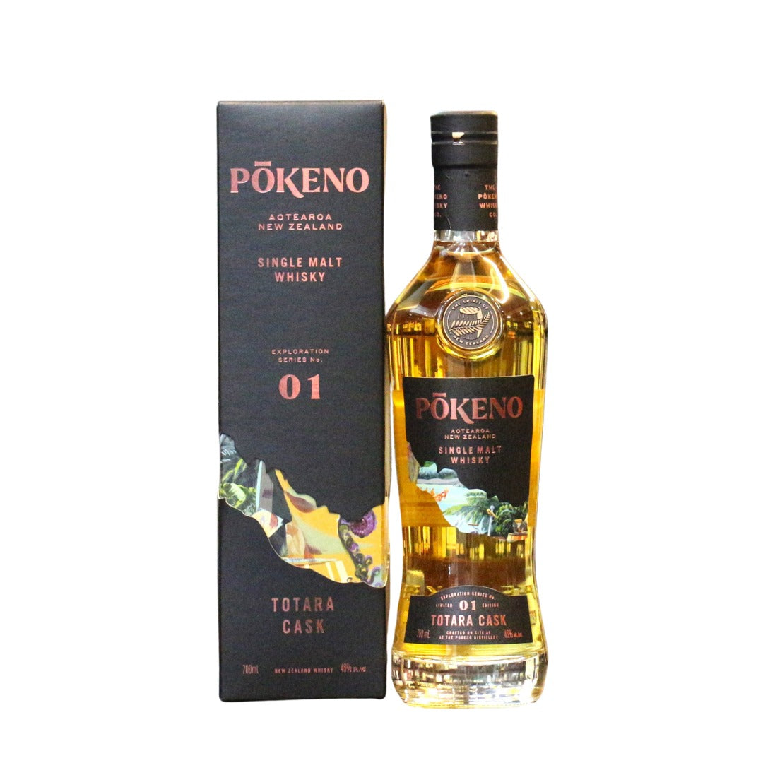 Pōkeno Exploration Series Totara Cask Finish New Zealand Single Malt Whisky 46% 700ml
