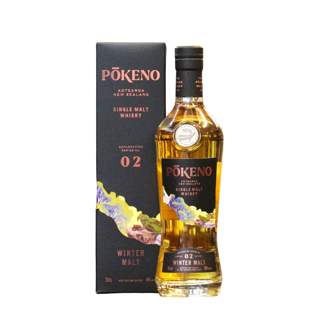 Pōkeno Exploration Series Winter Malt New Zealand Single Malt Whisky 46% 700ml