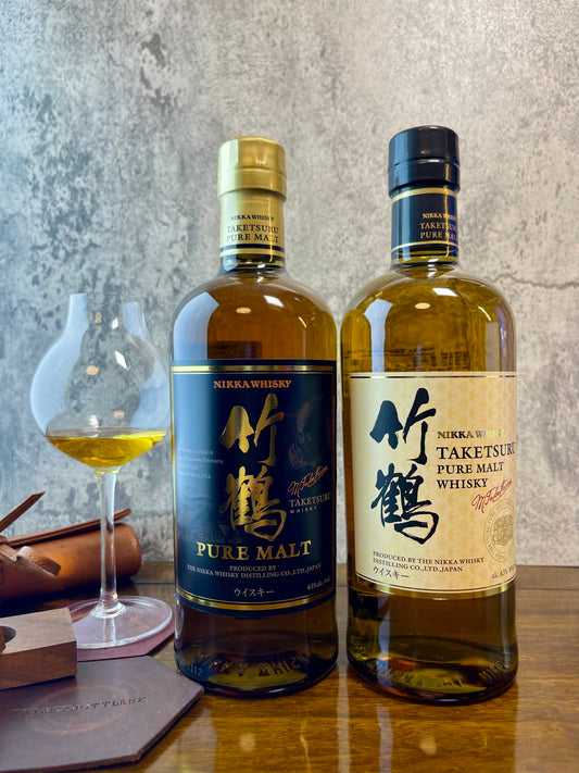 (舊版黑標 + 新版2020) 竹鶴純麥威士忌 Nikka Taketsuru Pure Malt 700ml